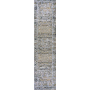 Alanya Ornate Medallion Washable Area Rug